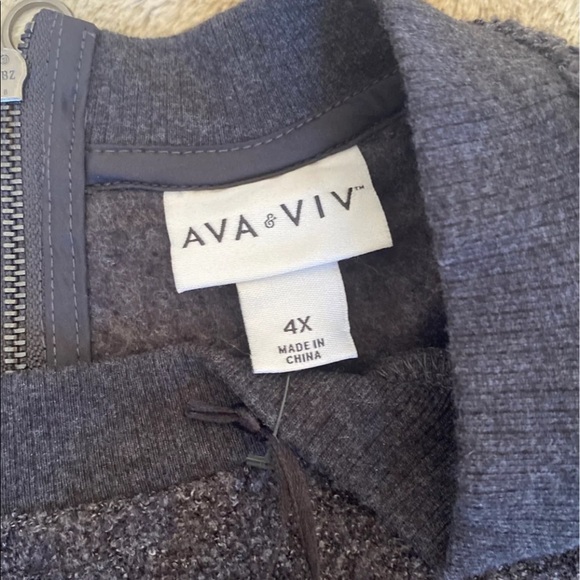 Ava & Viv Crewneck Pullover Sweater 4X - Picture 3 of 7